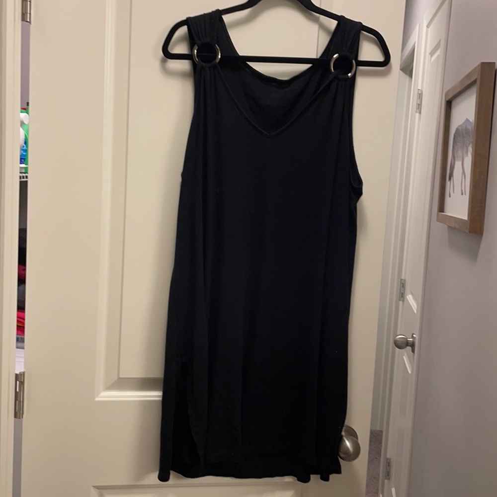 Great black beach coverup.